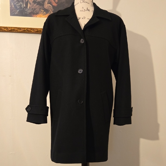 Pendleton Wool Classic Black Women's Coat - Picture 1 of 9